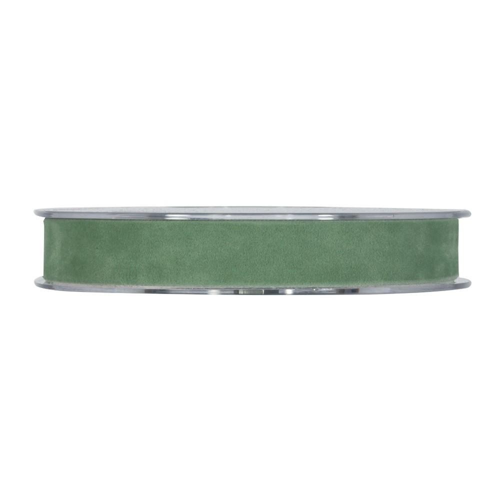 NASTRO MM15X7MT DOUBLE VELVET COBALTO VERDE